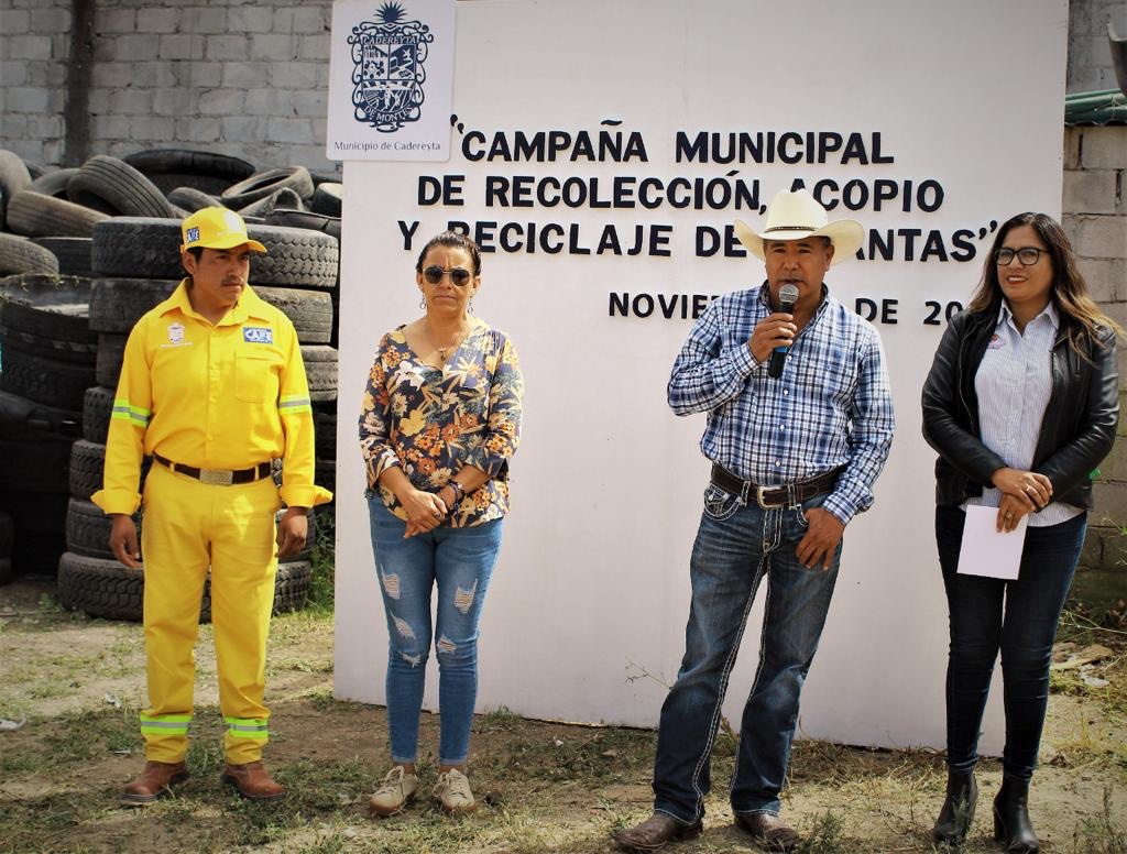 Realiza Municipio de Cadereyta Segunda Campaña de Recolección, Acopio y Reciclaje de Llantas