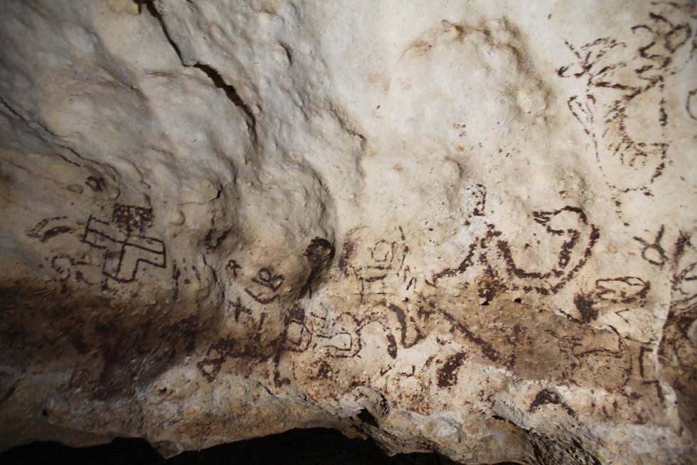 Descubierta:  Una cueva con pinturas rupestres mayas en Yucatán