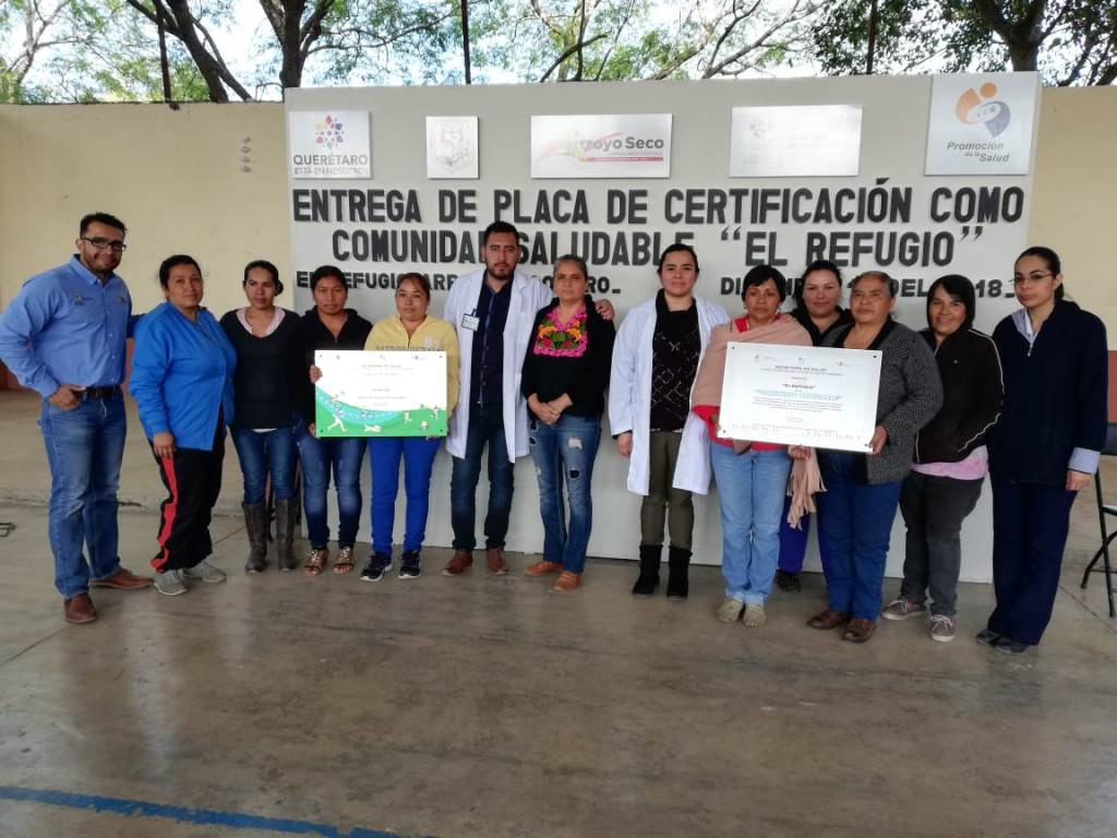 Comunidad saludable: Certifican a la localidad de “El Refugio” en Arroyo Seco