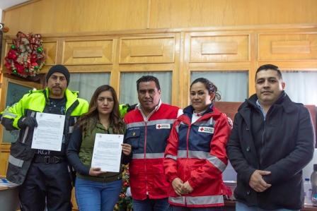 Firma Pinal de Amoles: Convenio de colaboración con Cruz Roja