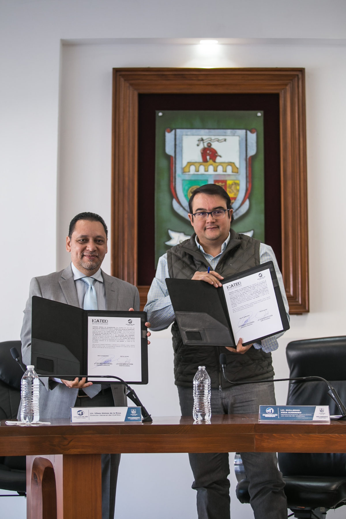 Para integración laboral: Firman convenio ICATEQ y San Juan del Rio