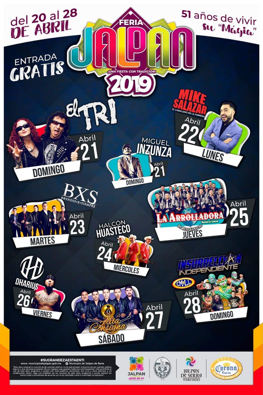 Cartel Oficial Feria Jalpan 2019