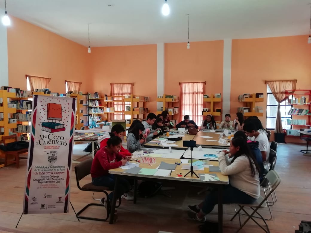 “De cero a cuentero”: Activan taller de fomento a la lectura en Tequisquiapan