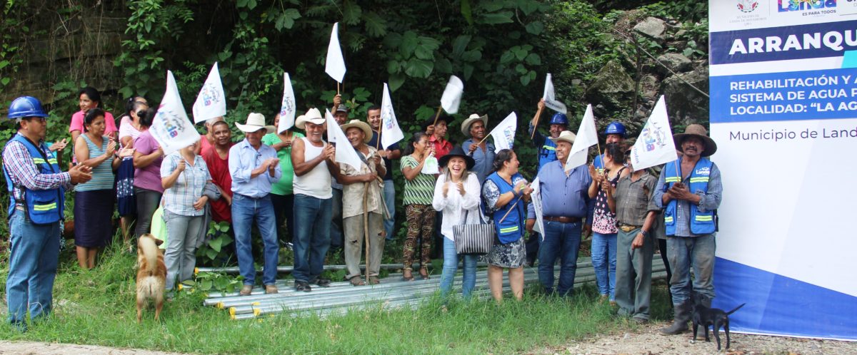Invierten: Cuatro millones de pesos en red de agua potable en La Agüita