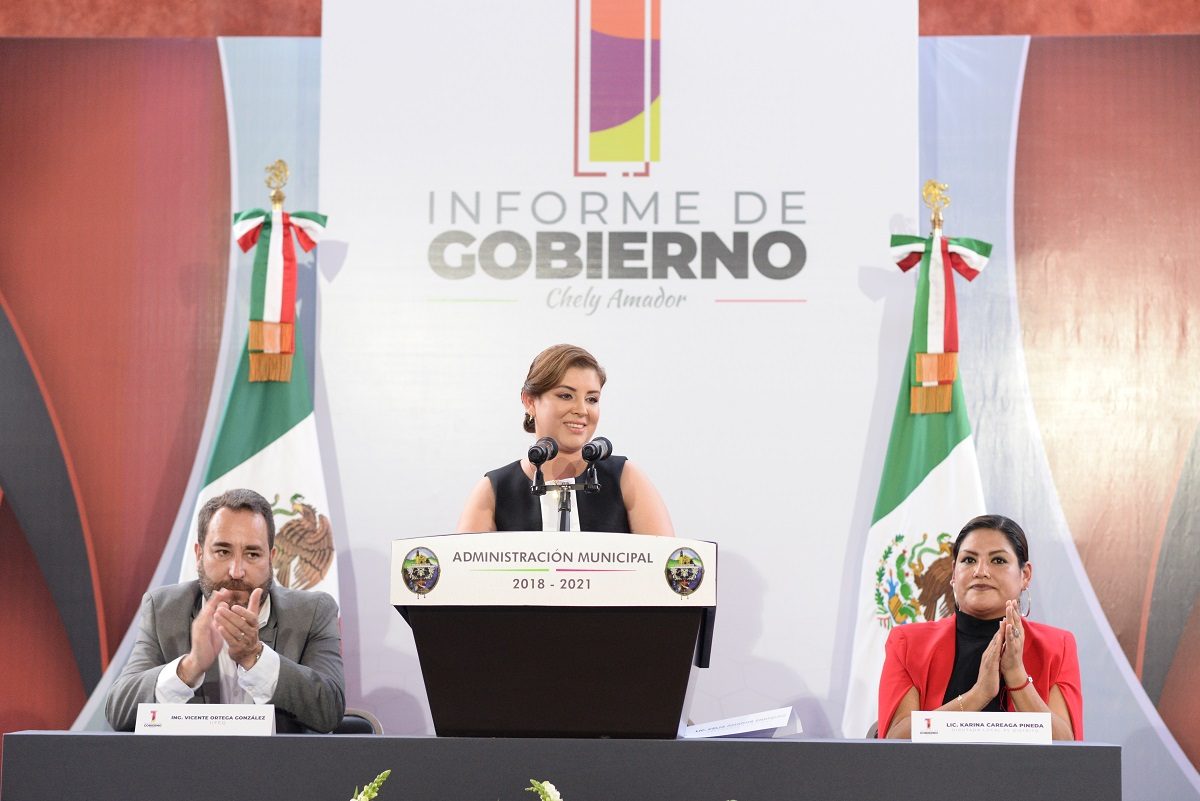 Celia Amador Enríquez: Rinde su primer informe de gobierno