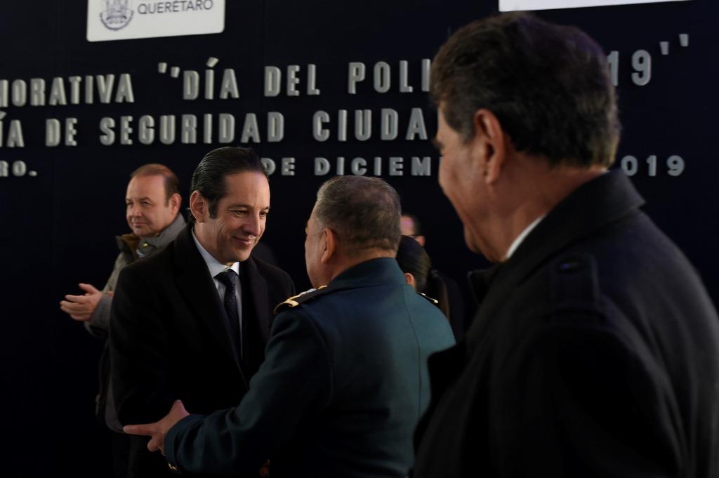 Afirma Gobernador: Labor de policías estatales mantiene fuerte a Querétaro