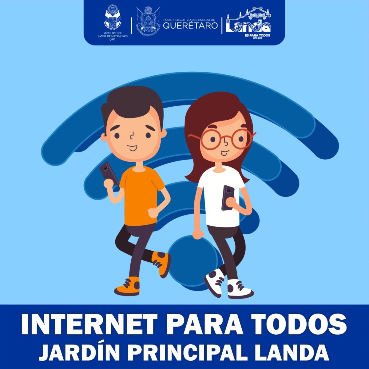 Para todos y todas: Internet gratuito en el Jardín Principal de Landa de Matamoros