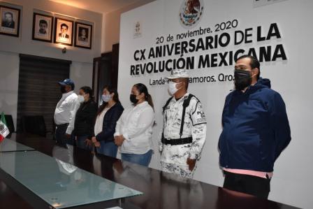 La Administración: 2018 2021 celebró el CX aniversario de la Revolución Mexicana con un honorable programa cívico.