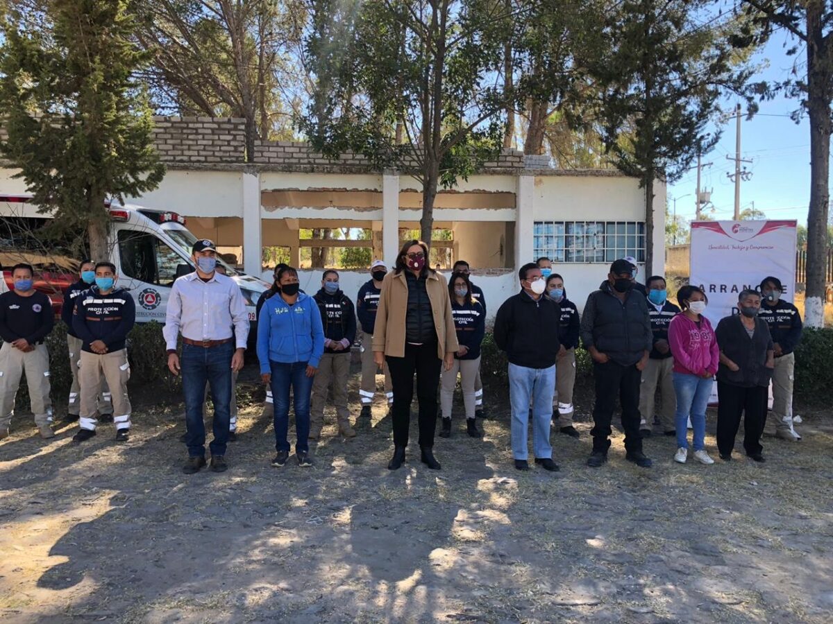 Alcaldesa Elvia Montes: Da arranque de obra de rehabilitación para oficinas de Protección Civil Municipal.