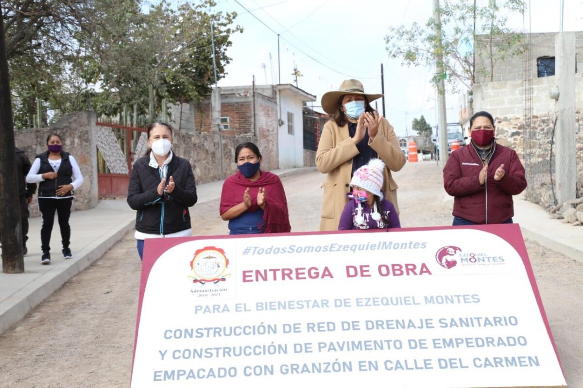 Encabeza Elvia Montes Entrega de obras por más de 3 millones de pesos en cabecera municipal y Villa Progreso.
