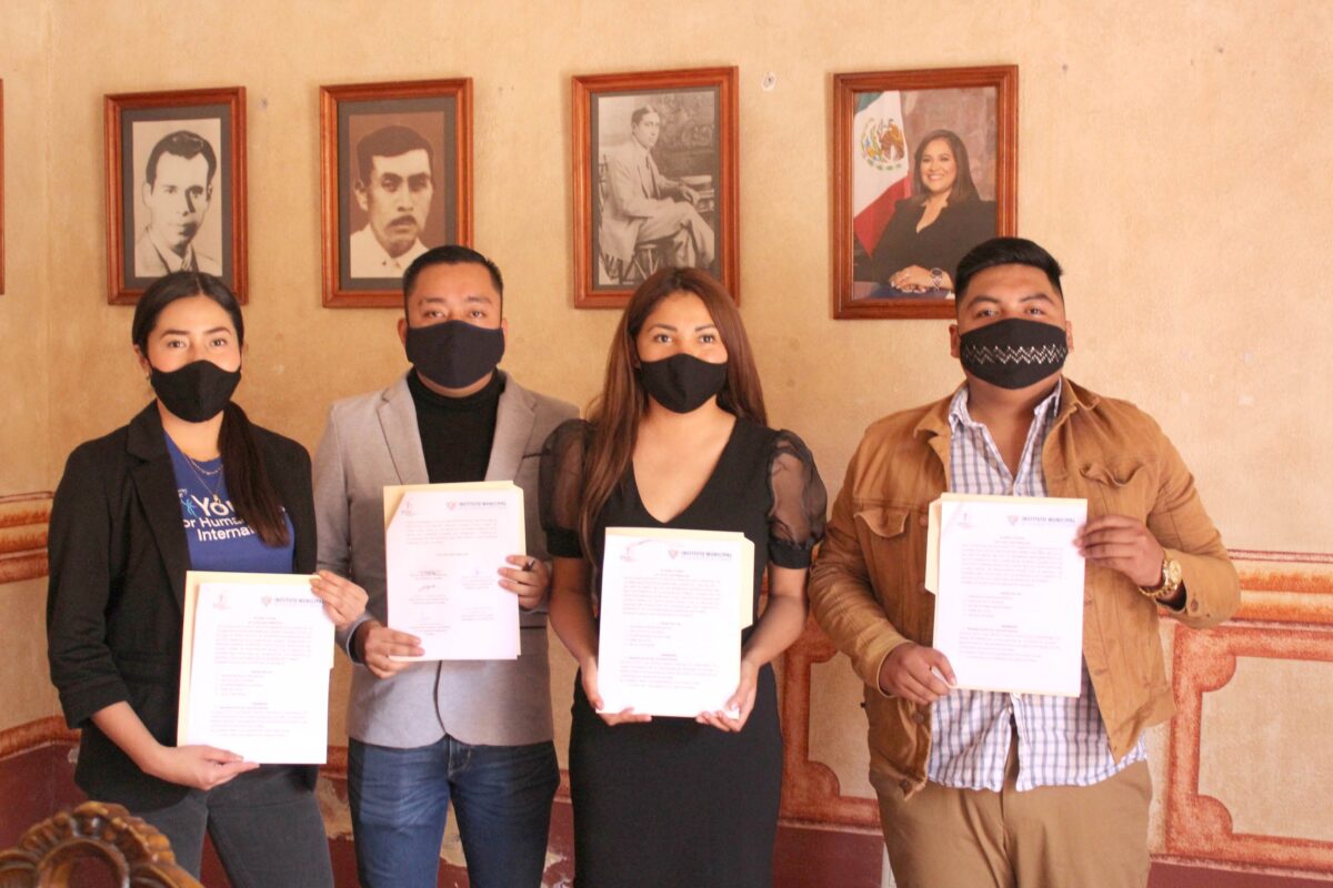 En Tolimán: Signan Jóvenes Convenio de Colaboración Instituto Municipal de la Juventud y Delegación Estatal de Jóvenes por los Derechos Humanos