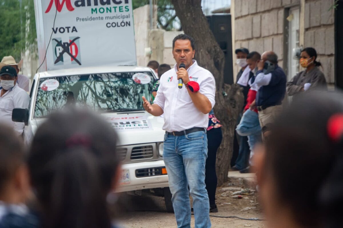 En el Salitrillo:Se Compromete Manuel Montes con Red de Drenaje