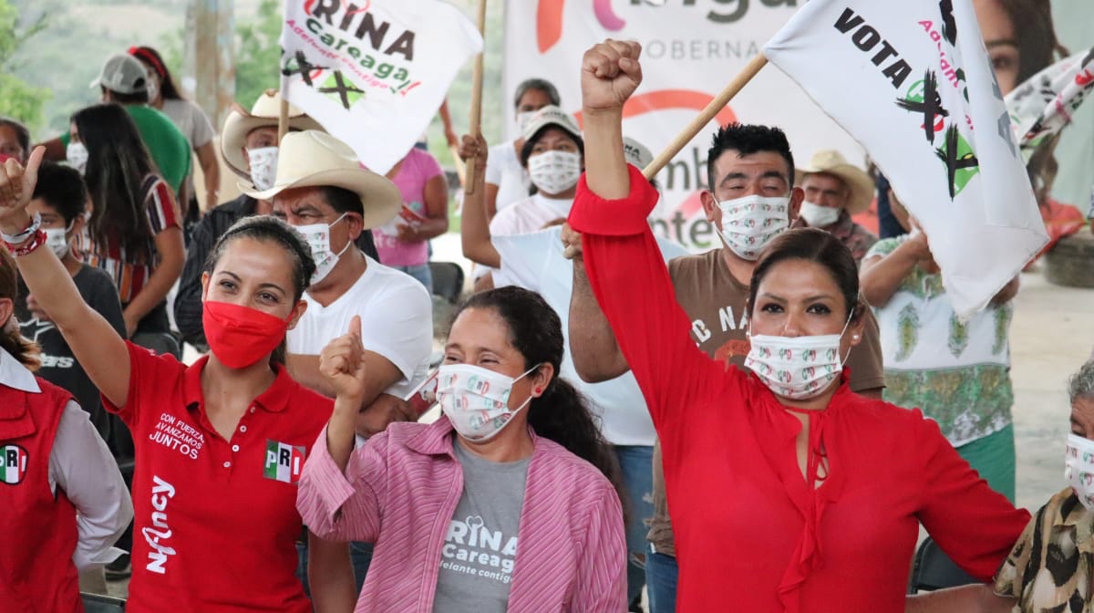 Gran pre cierre de campaña en Sabino Chico, Jalpan; Karina Careaga