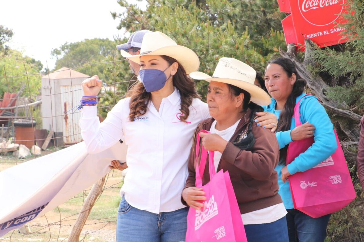 Sonia Rocha promete desarrollo a comunidades indígenas de Cadereyta