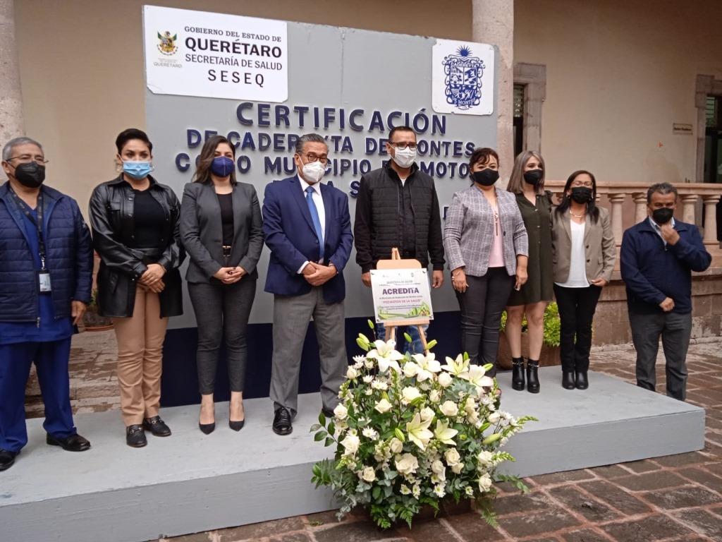 certificado: Cadereyta de Montes Municipio Promotor de la Salud 2018-2021.