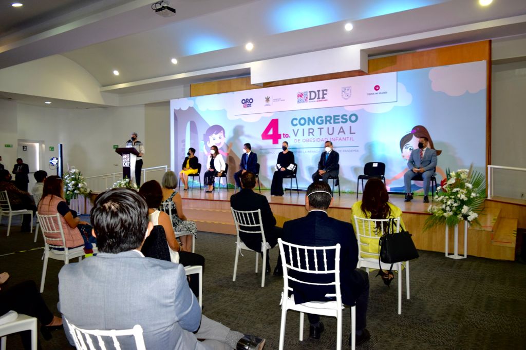 Inauguraron: DIF Estatal, SESEQ y UAQ, el 4to. Congreso Virtual de Obesidad Infantil en Querétaro.