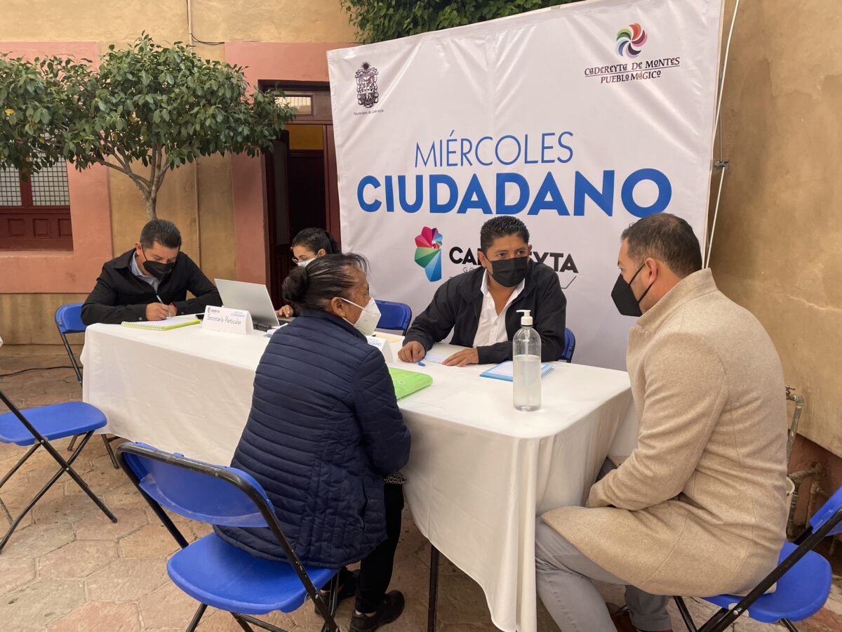 Arranca Programa de Atención “Miércoles Ciudadano”  en Cadereyta Miguel Martínez Peñaloza