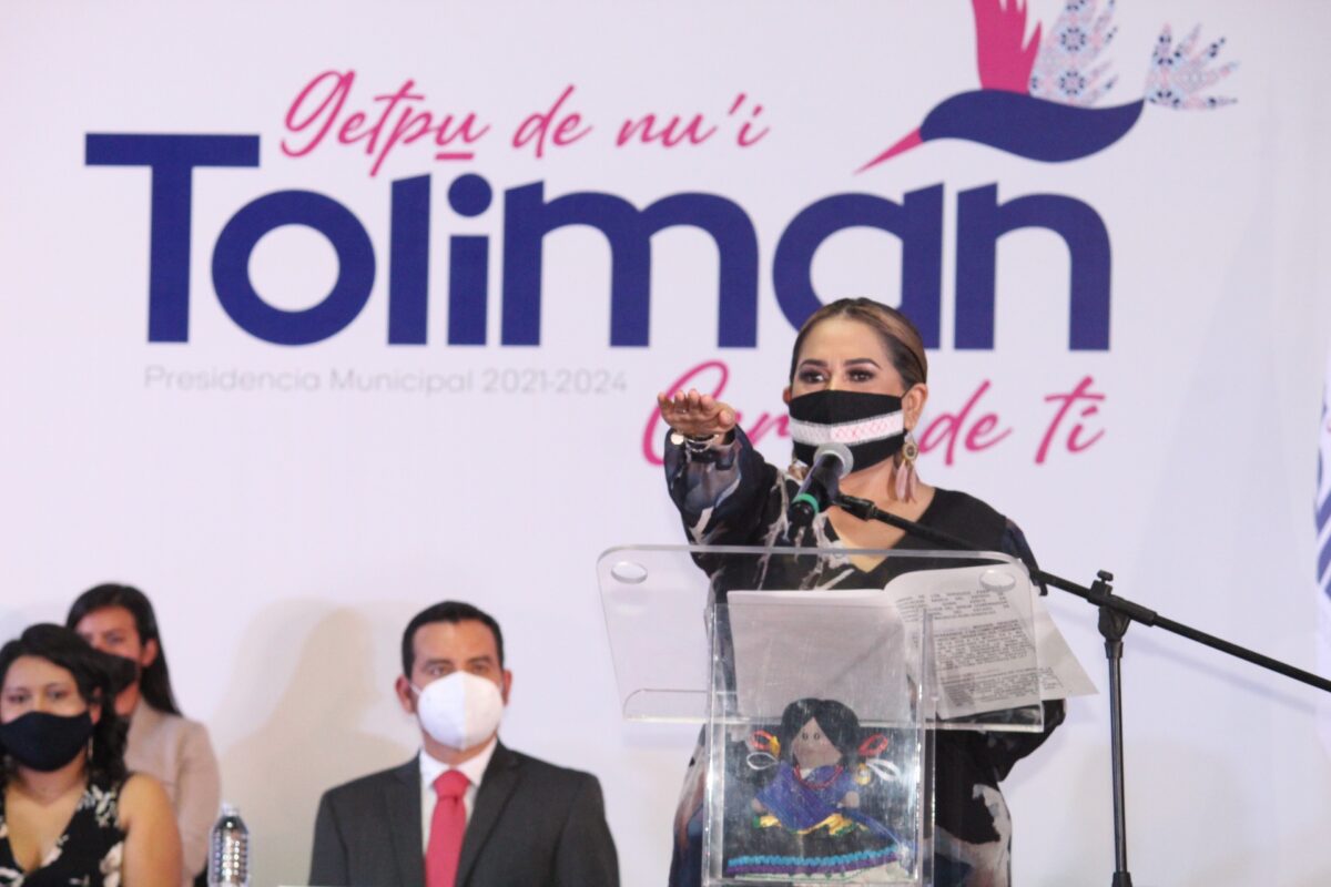 Lupita Alcántara Asume su Segundo Mandato como Presidenta Municipal de Tolimán