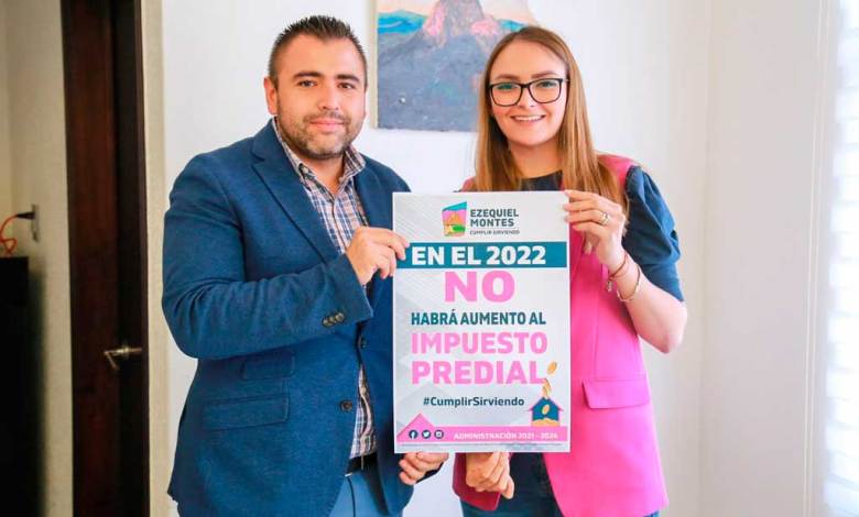 Ezequiel Montes: No incrementará predial en 2022.