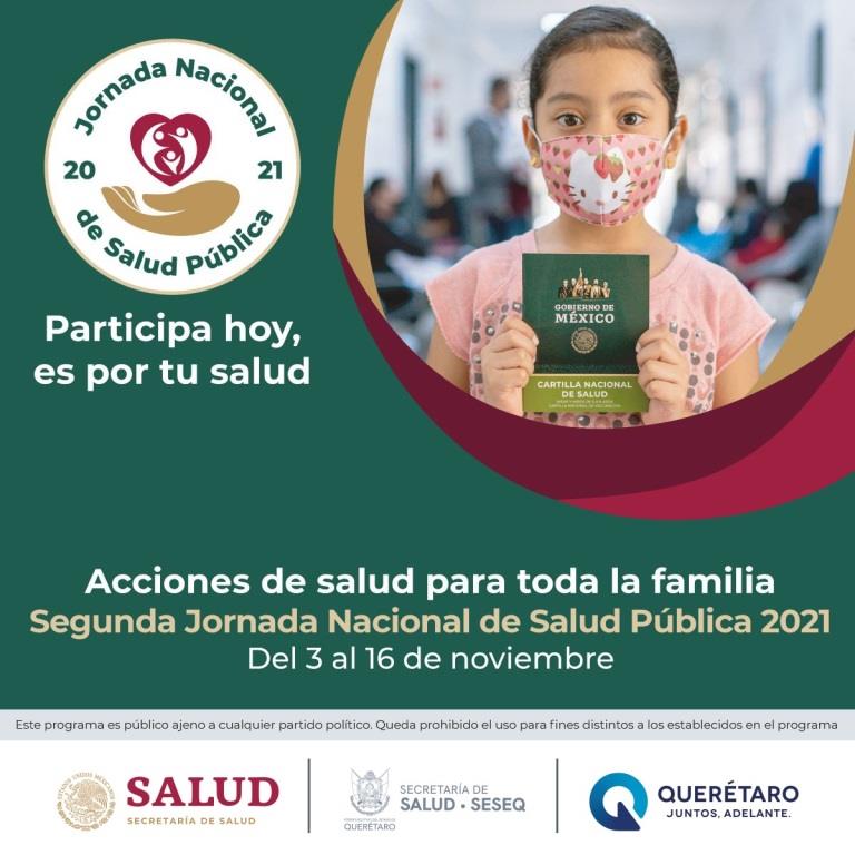 Secretaría de Salud: Lleva a cabo Segunda Jornada Nacional de Salud Pública 2021.