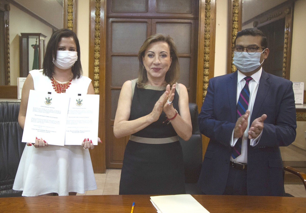 Arlette Elizabeth López Ruíz protesta como nueva directora del Registro Público de la Propiedad y del Archivo General de Notarías del Estado de Querétaro