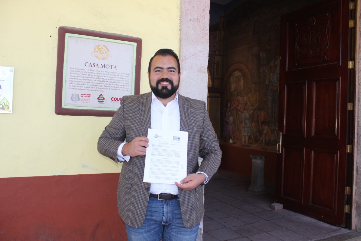 Presenta Regidor Gaspar Trueba Moncada iniciativa para Potenciar el Turismo en Colón