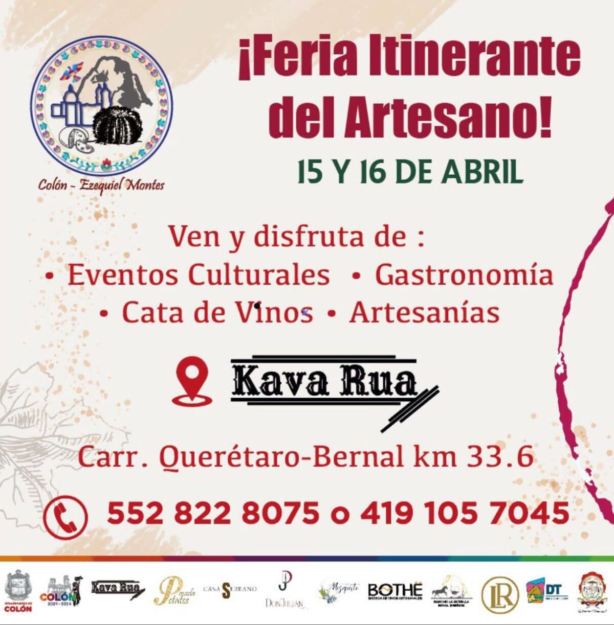 Invita Colón a la Primera Feria Itinerante del Artesano