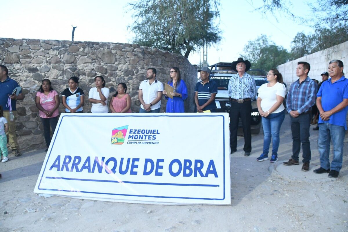 Iniciará la instalación de drenaje sanitario en “El Jagüey Grande”