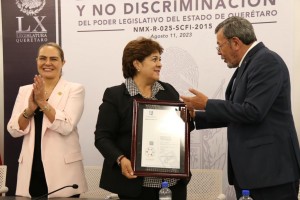 La Legislatura local recibió la Certificación en Igualdad Laboral y No Discriminación