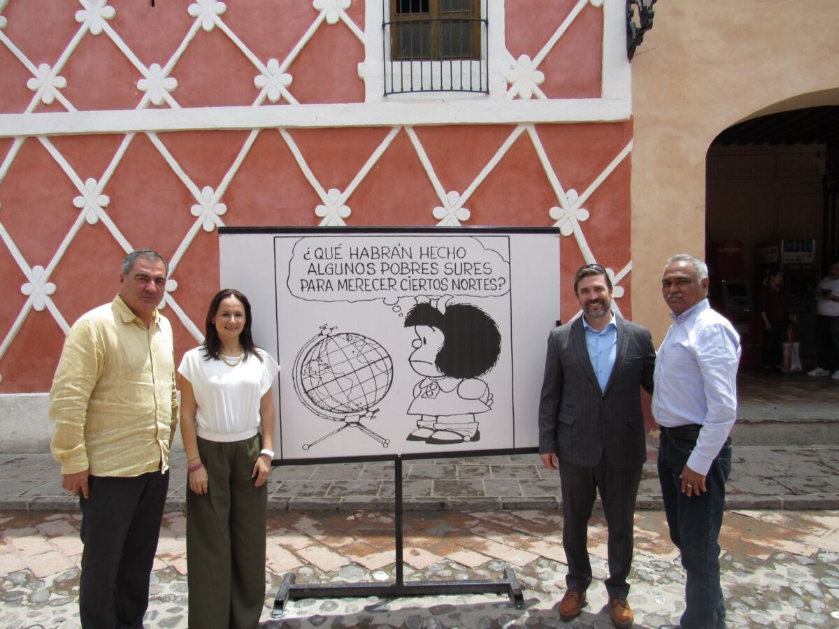 La Exposición de Mafalda de la UAQ llegó al Pueblo Mágico de Bernal