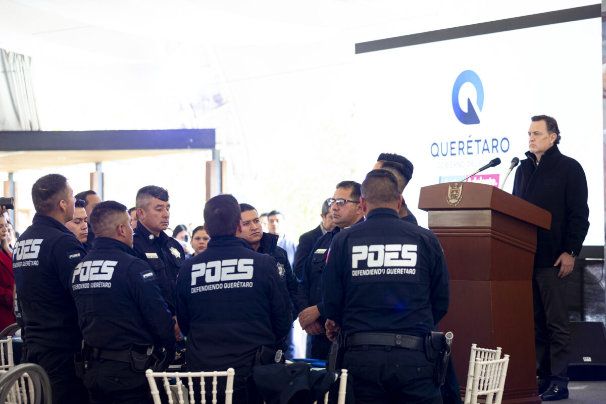 Destaca Gobernador labor inquebrantable y compromiso de policías estatales con la seguridad de Querétaro