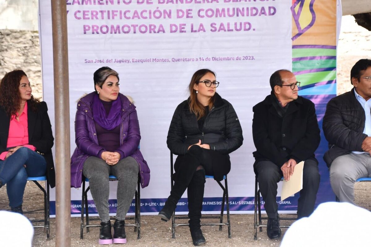 Certifican a la Comunidad de San José del Jagüey, como Comunidad Saludable.