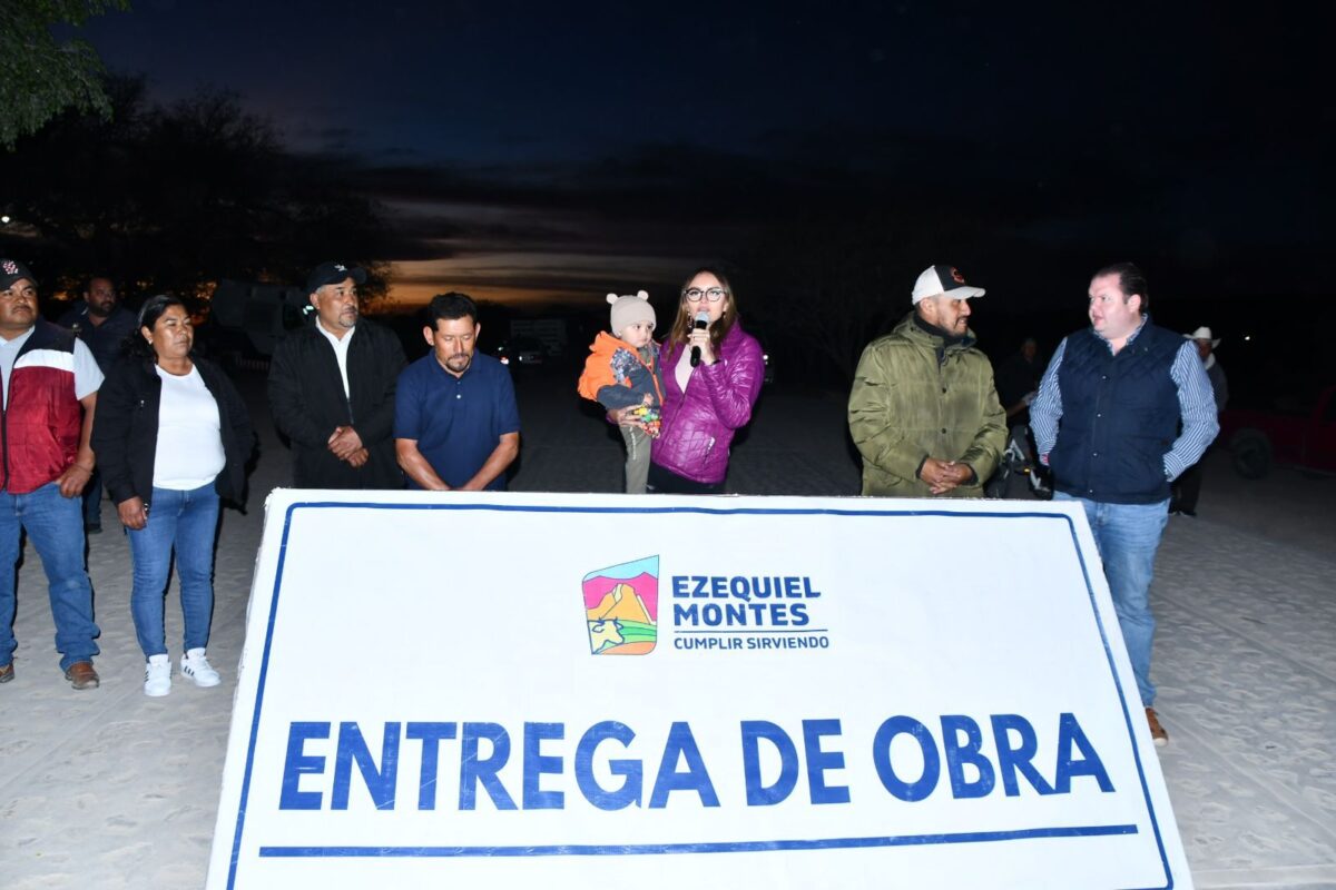 En delegación de Villa Progreso: Entrega Lupita Pérez Montes Obra de Rehabilitación del Camino al Bondotal