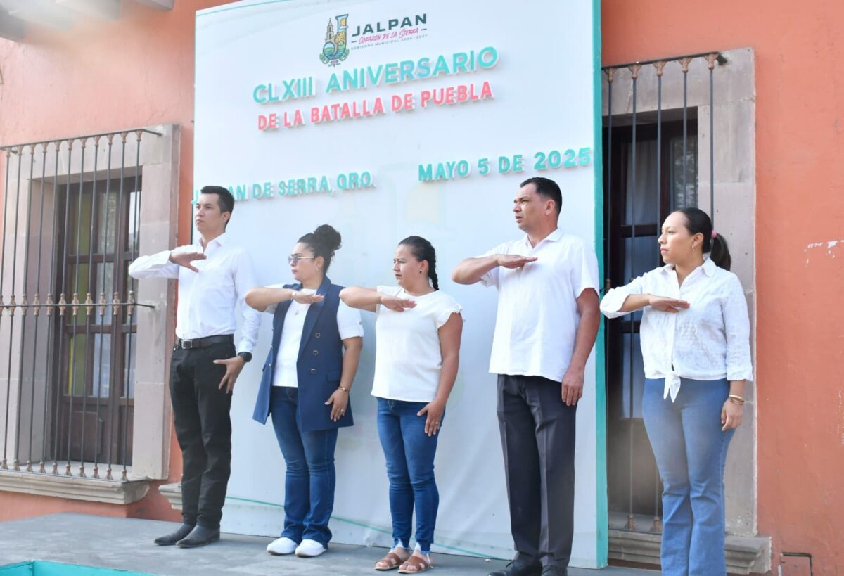 Conmemoran en Jalpan el CLXIII Aniversario de la Batalla de Puebla