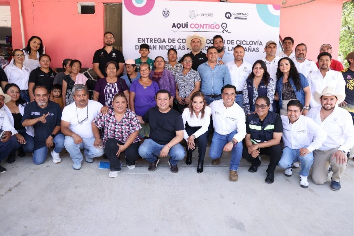 Impulsa Luis Nava movilidad y seguridad con nueva ciclovía en Jalpan de Serra